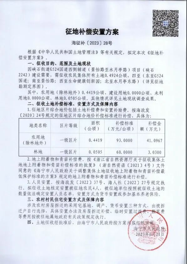 海宁又有地方要征收了！还有多则征地补偿安置公告来了！快看看有没有你家？2